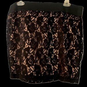 stooshy Black/Pink Mini Skirt - XL
